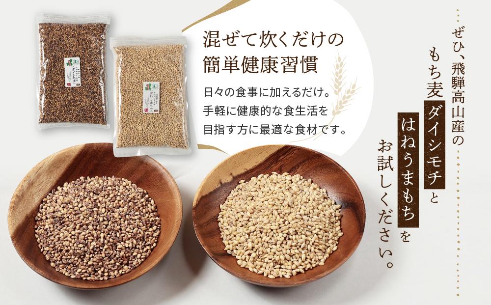 飛騨高山で有機栽培した「もち麦」2種食べ比べ（500g×2種＝合計1kg）| もち麦 雑穀 米 有機栽培 オーガニック 健康 おいしい 飛騨高山 有限会社山藏農園 JC017