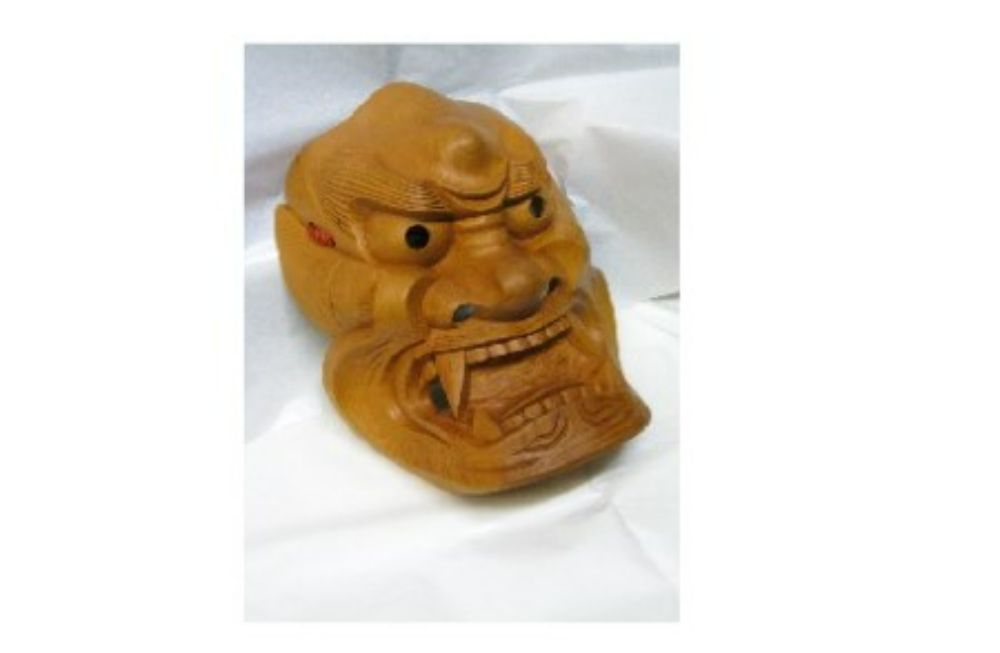 【数量限定】飛騨一位一刀彫 9号獅子口面  伝統工芸品 飛騨高山 吉野彫刻所 g113