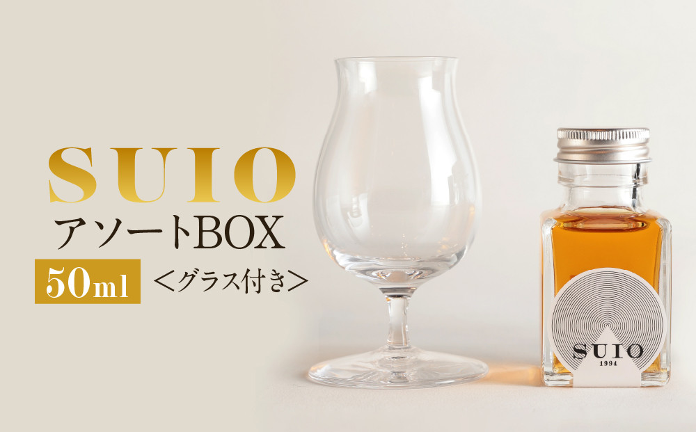 SUIO　アソートBOX　50ml　グラス付き｜日本酒 お酒  地酒 優勝  最高賞 ギフト 飛騨高山 平田酒造場 LP005