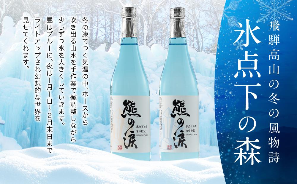【先行受付／数量限定】氷中貯蔵熊の涙 720ml×2種 飲み比べセット | 訳あり 簡易包装 日本酒 お酒 限定酒 720ml 2種 氷中貯蔵 飲み比べ 純米大吟醸 熊の涙 酒 地酒 化粧箱入り リカーショップながせ KZ002