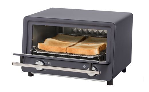 YAMAZEN オーブントースター Open Toaster ブルーグレー 4枚焼き YTU-DC130(BG) 温度調節機能 付き 調理家電 トースター ロングタイマー 山善 ヤマゼン 28-015