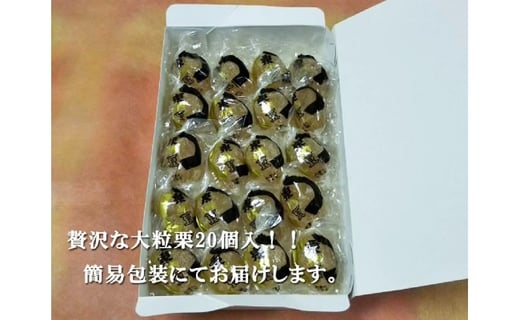 御菓子処信玄堂 栗を一粒まるごと贅沢に！！ 栗納豆20個 F4N-1064