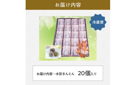 御菓子処信玄堂 「栗きんとん使用」水彩きんとん20個入 F4N-1974
