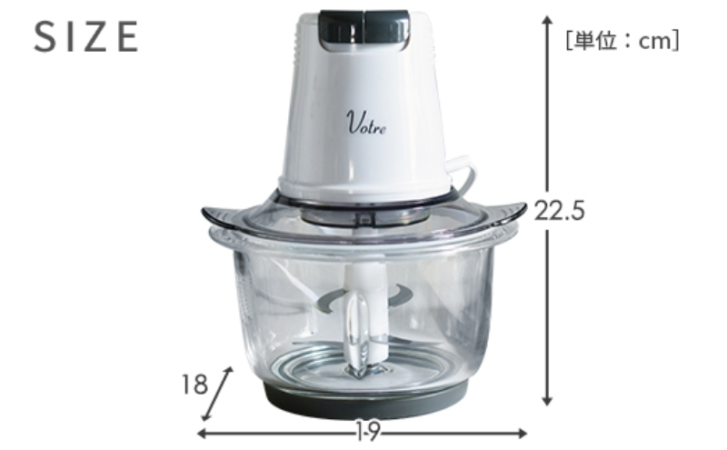 Votre 繝輔シ繝峨励Ο繧サ繝繧オ繝シシ4譫壼シ MFD-G500(W) 95519 F4N-0682