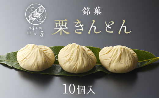【9月お届け】 御菓子所 川上屋 栗きんとん （秋季限定）10個入り F4N-1066