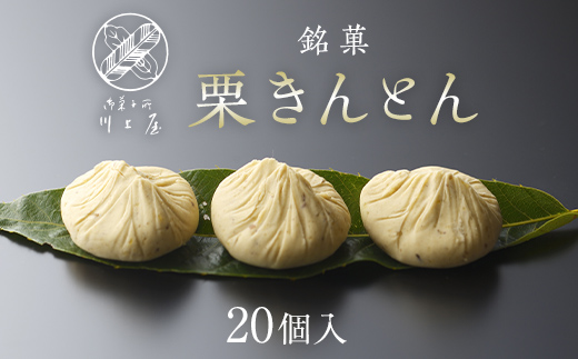 【11月お届け】 御菓子所 川上屋 栗きんとん （秋季限定）20個入り F4N-1702