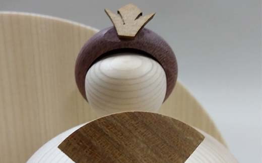 ひのきのひな人形 木製 雛人形 ひな祭り お祝い 贈り物 プレゼント お雛様 雛飾り 桧 工芸品 木工品 おしゃれ 岐阜 中津川 F4N-1812