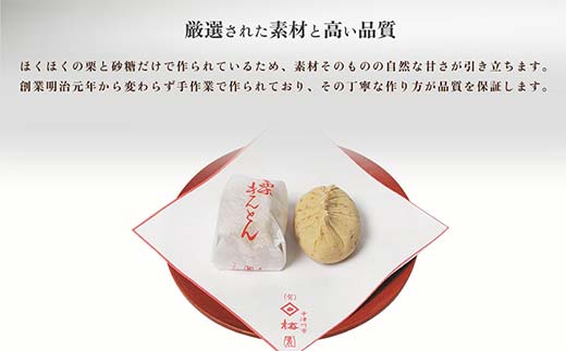 ＜御菓子司梅園＞ 栗きんとん10個 【11月お届け】 栗きんとん 和菓子 菓子 スイーツ 秋 限定 詰め合わせ 冷蔵 岐阜県 F4N-2385