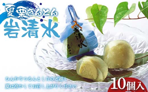 〈御菓子司 恵那福堂〉夏栗きんとん 岩清水10個入 F4N-2455