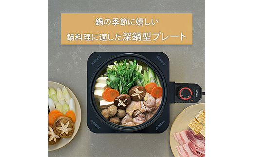YAMAZEN ホットプレート YHC-W600(S) F4N-3032