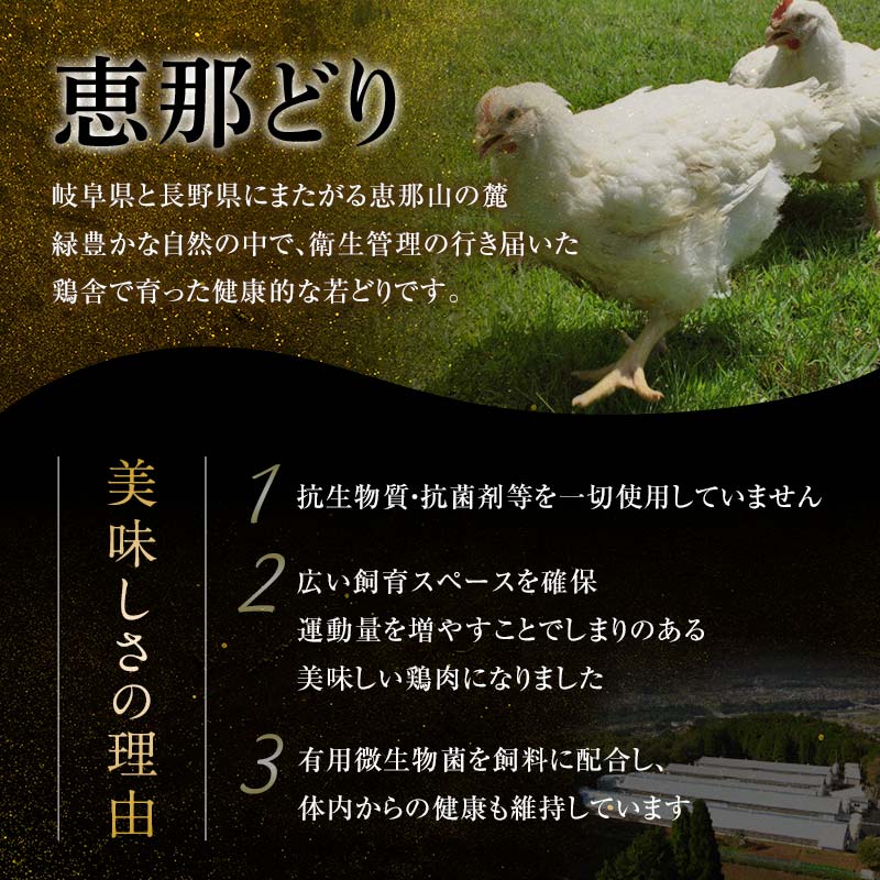 産地直送！恵那どりもも肉 6枚セット 冷凍 F4N-2400