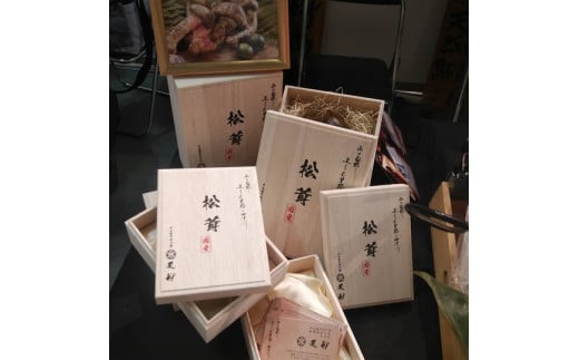 【数量限定】 天然松茸 250g 松茸ご飯、焼き松茸、土瓶蒸しなど 桐箱入 F4N-1495