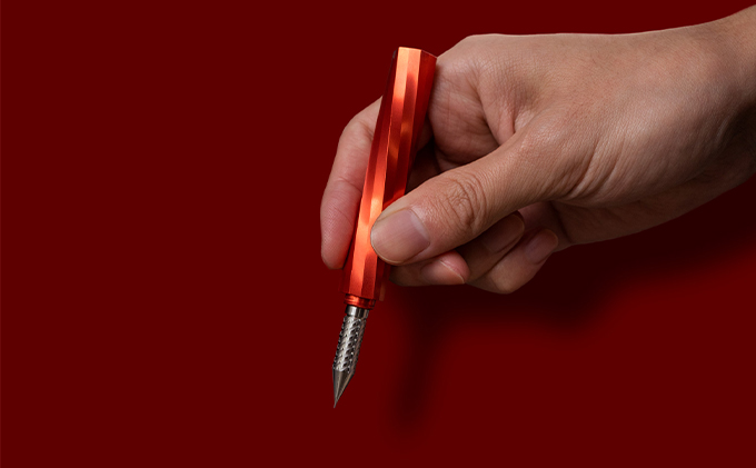 筆記具　金属つけペン ペン軸 クラシカルスパイラル（ペン先0.5mm付き）