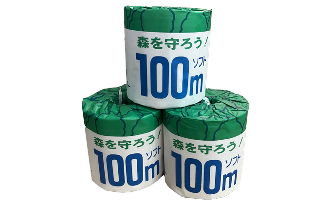 定期便【12ヶ月連続お届け】トイレットペーパー100ｍ森を守ろう　30ロール入