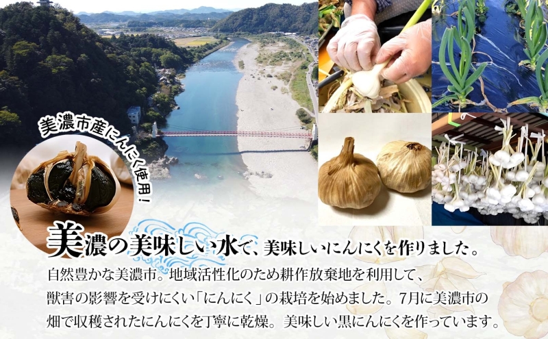 うだつの町 美濃の黒にんにく にんにく ニンニク 加工食品 熟成 甘い フルーティー まろやか うまみ 乾燥 凝縮 国産 送料無料 岐阜県 美濃市