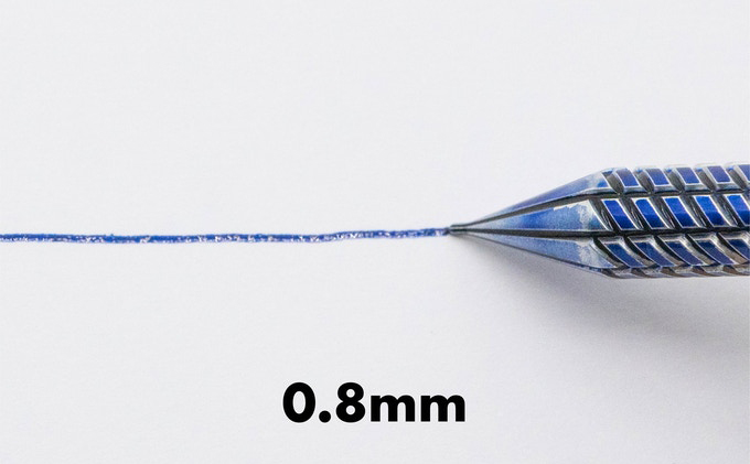 筆記具　金属つけペン ペン軸 ツインズマテリアルSUS（ペン先2本付き 0.5mm、0.8mm）