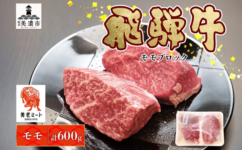 飛騨牛 モモブロック 300g×2P モモ肉 もも肉 ブロック ブロック肉 ももブロック 肉 牛肉 牛 ビーフ 和牛 和牛ステーキ 国産 国産肉 日本産 ローストビーフ ステーキ 冷凍保存 ご当地 お取り寄せグルメ 送料無料 岐阜県美濃市