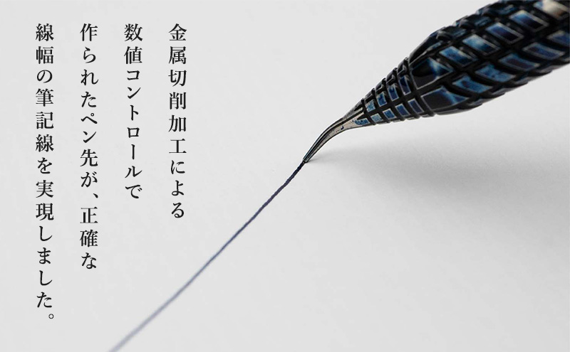 筆記具　金属つけペン DRILLOG ペン軸 クラシカル2マテリアルアルミ（シャイニーライラック） チタンペン先 KODACHI（メタルカラー）付き