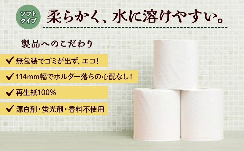 定期便 3ヶ月毎 3回お届け 無包装 トイレットペーパー ダブル 27.5m 48ロール 紙 ペーパー エコ 日用品 消耗品 生活必需品 衛生用品 トイレ用品 114mm幅 非常用 備蓄 ストック まとめ買い 防災 国産 日本製 送料無料 川一製紙 岐阜県 美濃市