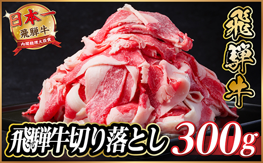 飛騨牛　切り落とし　約300g【冷蔵便】A4〜A5等級 黒毛和牛 小分け【配送不可地域：離島】【1531495】