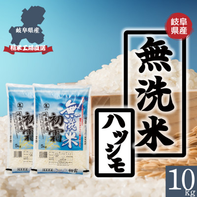 【無洗米】新米　岐阜県産ハツシモ(精米)　10kg 令和6年産【1530968】