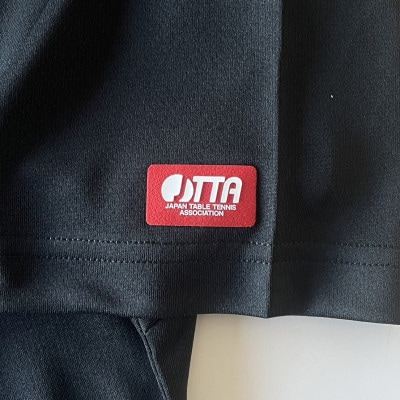 JTTA公認　卓球ユニフォーム【男女兼用(ドライ):XLサイズ】ねこ　ブラック【配送不可地域：離島】【1515861】