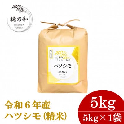 【先行予約】岐阜県産ハツシモ(精米)5kg【配送不可地域：離島】【1540832】