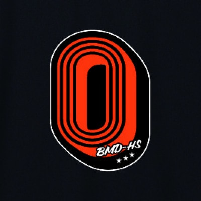 JTTA公認　卓球ユニフォーム【男女兼用(ドライ):XLサイズ】アルファベット　O　ブラック【1589251】