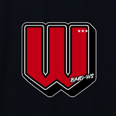 JTTA公認　卓球ユニフォーム【男女兼用(ドライ):XLサイズ】アルファベット　W　ブラック【1589262】