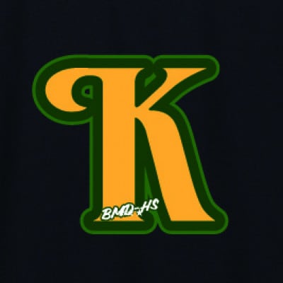 JTTA公認　卓球ユニフォーム【男女兼用(ドライ):XLサイズ】アルファベット　K　ブラック【1589048】