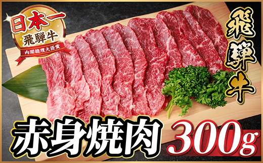 飛騨牛 赤身(焼肉・BBQ用) 約300g【冷蔵便】A4〜A5等級 黒毛和牛【配送不可地域：離島】【1646121】
