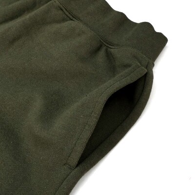 JTTA公認　卓球ユニフォーム【男女兼用:XLサイズ】スウェットゲームハーフパンツ　アーミーグリーン【1667405】