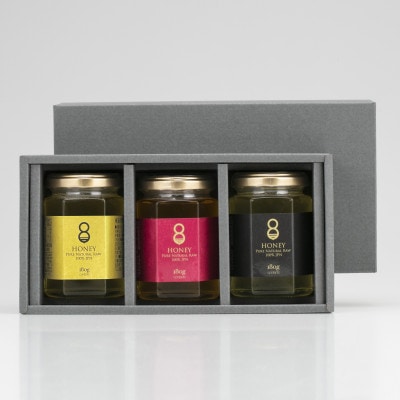 珠玉の百花と早春の初搾りとクロガネモチ(はちみつ)各180g【1419632】