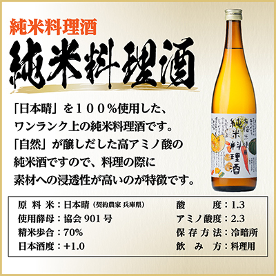 千代菊 純米料理酒セット　720ml×2本【1531082】