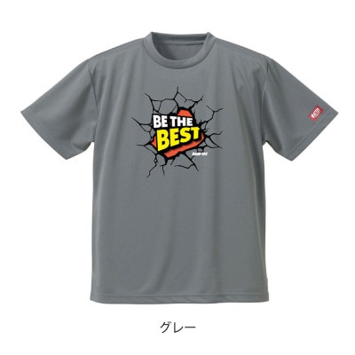 JTTA公認　卓球ユニフォーム【男女兼用(ドライ):XXLサイズ】ビーザベスト　グレー【1659034】