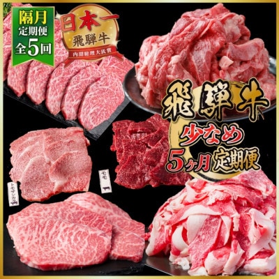 【2ヵ月毎定期便】飛騨牛少なめ定期便 計2.1kg【冷蔵便】A4〜A5 BBQ・焼肉・ステーキ全5回【配送不可地域：離島】【4088353】