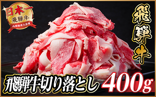 飛騨牛　切り落とし　約400g　【冷蔵便】A4〜A5等級 黒毛和牛 小分け【配送不可地域：離島】【1534677】