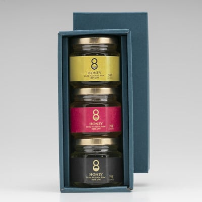 珠玉の百花と早春の初搾りとクロガネモチ(はちみつ)各70g【1419640】