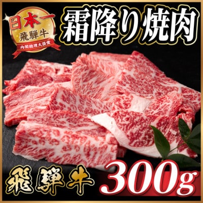 飛騨牛 霜降り焼肉 約300g 黒毛和牛 BBQ用【配送不可地域：離島】【1733113】