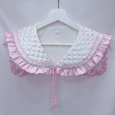 ぷくぷくセーラー付け襟　ピンク【1688917】