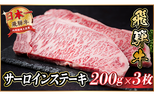 飛騨牛　サーロインステーキ約600g【冷蔵便】A4〜A5等級【配送不可地域：離島】【1530716】