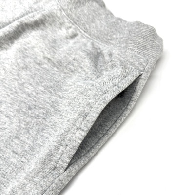 JTTA公認　卓球ユニフォーム【男女兼用:Sサイズ】スウェットゲームハーフパンツ　杢グレー【1667330】