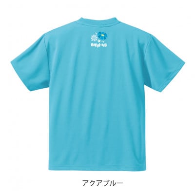 JTTA公認　卓球ユニフォーム【男女兼用(ドライ):Sサイズ】ネバーバックダウンA　アクアブルー【1658691】