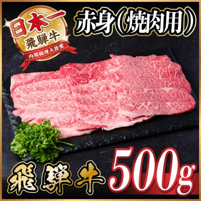 飛騨牛 赤身(焼肉用)500g【配送不可地域：離島】【1543752】