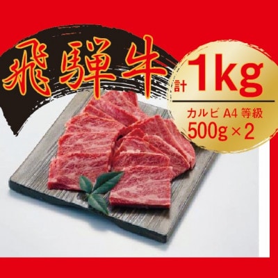 飛騨牛　カルビ　焼肉　1kg【配送不可地域：離島】【1487353】