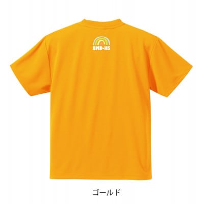 JTTA公認　卓球ユニフォーム【男女兼用(ドライ):Lサイズ】ネバーバックダウンB　ゴールド【1658050】