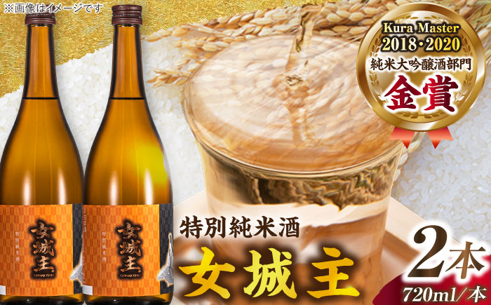 【カーボンオフセット対象】女城主 特別純米酒（720ml×2本セット） / 日本酒 お酒 地酒 銘酒 / 恵那市 / 岩村醸造 [AUAK007]