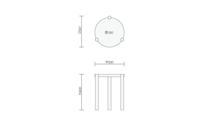 【受注生産】Side Table 04［丸］ チェリー/oil finish / テーブル サイドテーブル 机 デスク 家具 インテリア 木目調 ナチュラル おしゃれ デザイン ダイニング 寝室 / 恵那市 / ROYAL STAGE [AUEB052]