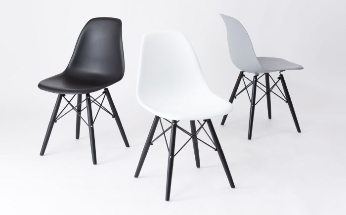 デザインチェア モノトーン ホワイト 1脚 / 椅子 イームズチェア ダイニング / 恵那市 / 東谷株式会社 明智流通センター [AUAD055]