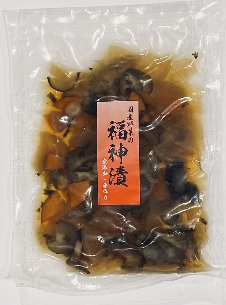 国産野菜の大人な福神漬(無添加・国産) 計500g 100g×5袋 / 福神漬け 漬物 国産 / 恵那市 / マルコ醸造 [AUCT013]